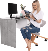 Ergonomická klekačka FLONET, šedohnědá taupe/buk