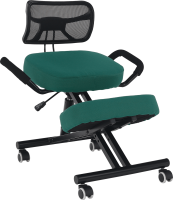 Ergonomická klekačka, zelená/černá, RUFUS