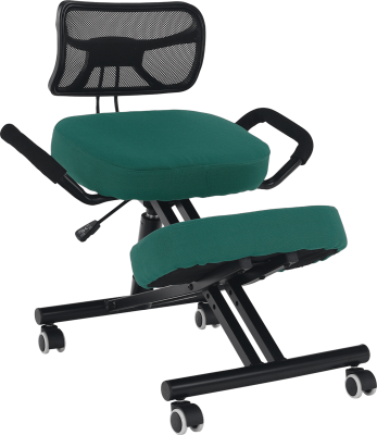 Ergonomická klekačka, zelená/černá, RUFUS