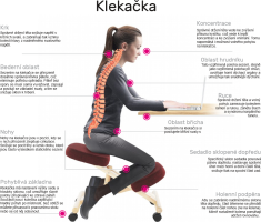 Ergonomická klekačka, zelená/černá, RUFUS