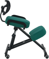 Ergonomická klekačka, zelená/černá, RUFUS