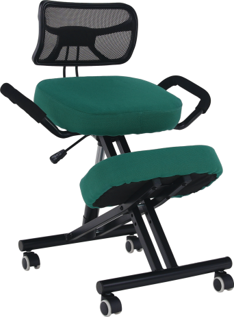 Ergonomická klekačka, zelená/černá, RUFUS