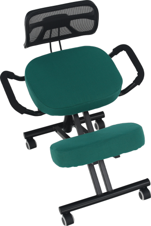 Ergonomická klekačka, zelená/černá, RUFUS