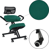 Ergonomická klekačka, zelená/černá, RUFUS