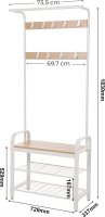 Bílý věšák Industrial R40