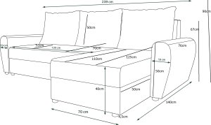 Sedací souprava DAKAR Sawana 96 / PU black