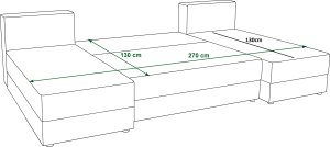 Sedací souprava REBI U1 Poso 110