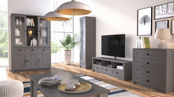 Televizní stolek Provence RTV, šedá