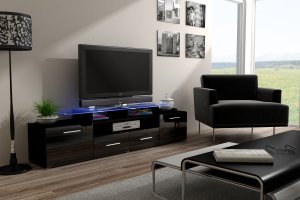 TV stolek Evora, černý