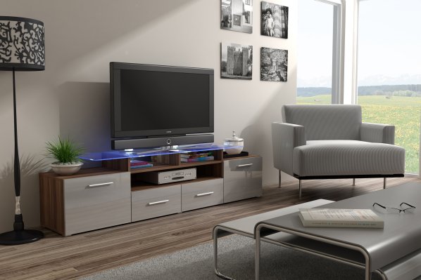 TV stolek Evora, švestka