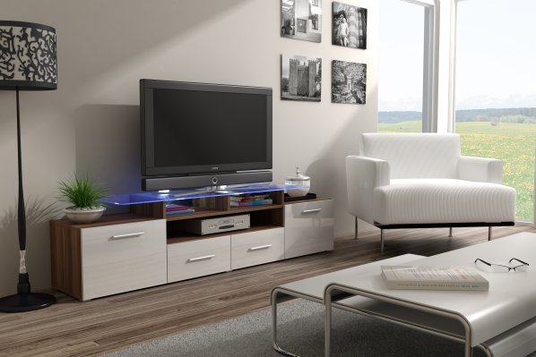 TV stolek Evora, švestka