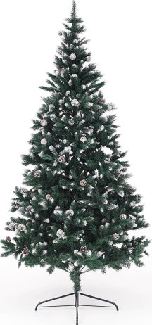 Vánoční stromek se šiškami, posněžený, 220cm, CHRISTMAS TYP 4