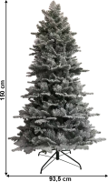 Vánoční stromek, zasněžený, 150 cm, MARAVEL TYP 2