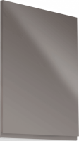 Horní skříňka, bílá / šedý extra vysoký lesk, pravá, AURORA G601F