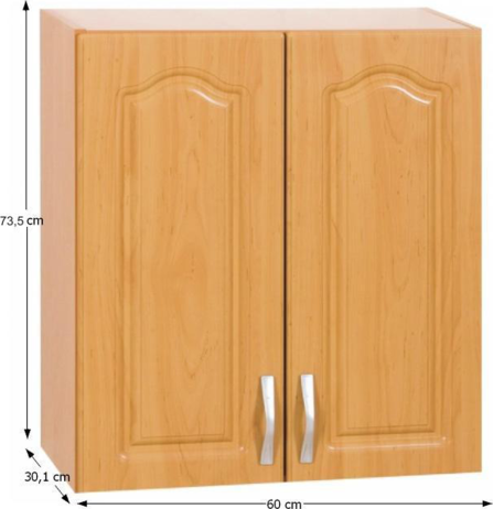 Horní skříňka LORA MDF NEW KLASIK W60 / 735, olše
