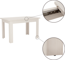 Jídelní rozkládací stůl TIFFY, woodline krém