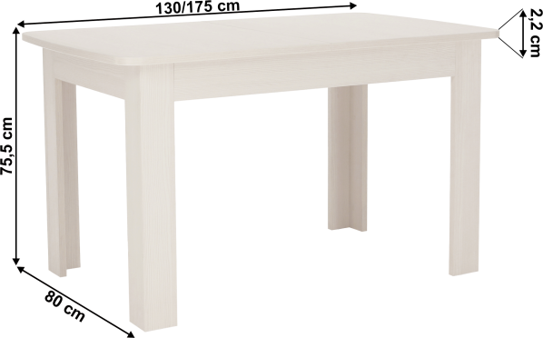 Jídelní rozkládací stůl TIFFY, woodline krém
