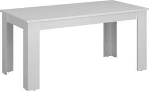Jídelní rozkládací stůl, bílá, 160-210x90, ERODIN