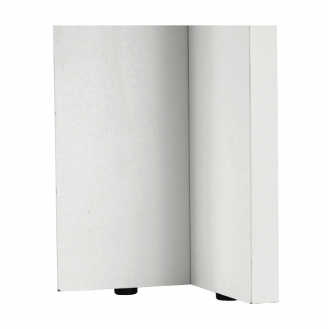 Jídelní stůl 120x80, DTD laminovaná / ABS hrany, Bílá / Černá, KRAZ