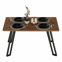 Jídelní stůl, dub/černá, PEDAL