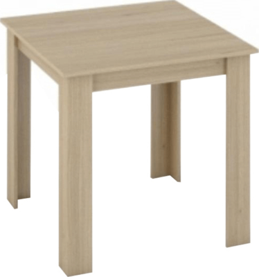 Jídelní stůl 80x80, DTD laminovaná/ABS hrany, Dub sonoma, KRAZ