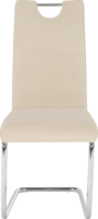 Jídelní židle, béžová Dulux Velvet látka, ABIRA NEW