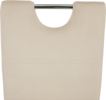 Jídelní židle, béžová Dulux Velvet látka, ABIRA NEW