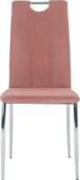 Jídelní židle, růžová Velvet látka / chrom, OLIVA NEW