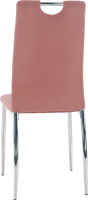 Jídelní židle, růžová Velvet látka / chrom, OLIVA NEW