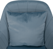 Kancelářské křeslo, modrá Velvet látka / chrom, KLIAN