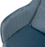 Kancelářské křeslo, modrá Velvet látka / chrom, KLIAN