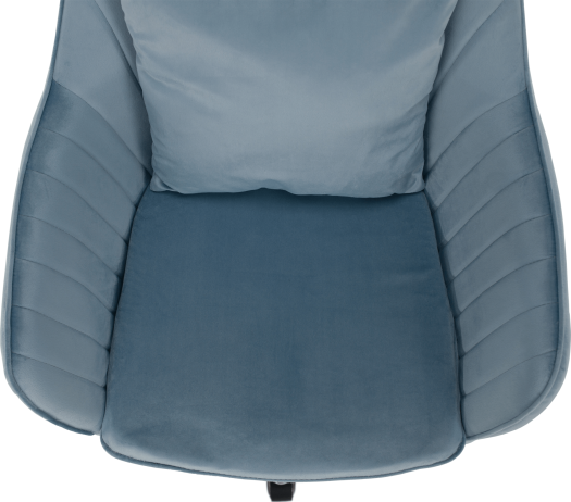Kancelářské křeslo, modrá Velvet látka / chrom, KLIAN