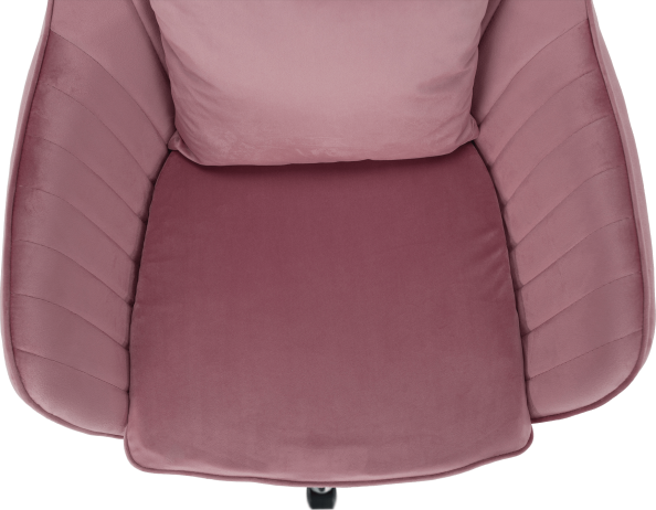 Kancelářské křeslo, růžová Velvet látka / chrom, KLIAN