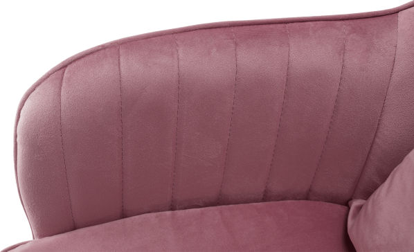 Kancelářské křeslo, růžová Velvet látka / chrom, KLIAN