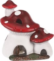 Keramický domek s LED světlem ALA3012