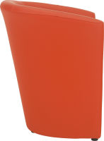 Křeslo CUBA, ekokůže oranžová
