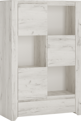 Komoda ANGEL typ 31,3D - 1S, bílá/craft