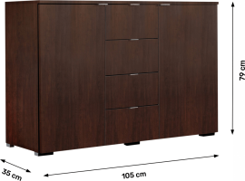 Komoda, wenge, MIRANDA TYP 1