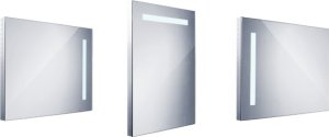 Koupelnové LED zrcadlo s ostrými rohy, 600x800mm