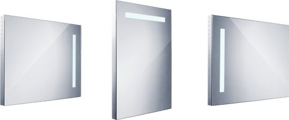 Koupelnové LED zrcadlo s ostrými rohy, 600x800mm