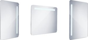 Zaoblené LED zrcadlo do koupelny 800x600mm