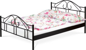 Kovová postel BED-1909 BK 140x200 cm