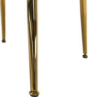 Křeslo ve stylu Art-deco, béžová Velvet látka / gold chrom-zlatý, NOBLIN