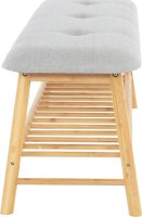 Lavice LAVIDA TYP 3, přírodní/šedá