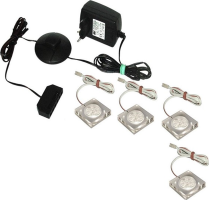 LED osvětlení, 4-bodové, bílá, OLJE