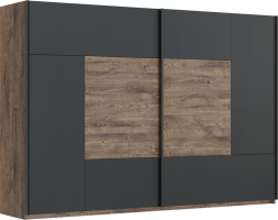 Ložnicový komplet ARMENY (postel 160x200 cm, 2x noční stolek, skříň)