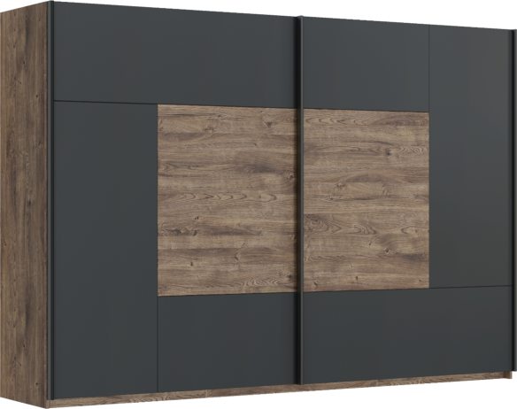 Ložnicový komplet ARMENY (postel 160x200 cm, 2x noční stolek, skříň)