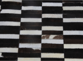 Luxusní koberec KŮŽE Typ6, patchwork, 171x240 cm