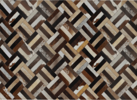 Luxusní koberec KŮŽE Typ2, patchwork, 200x300 cm
