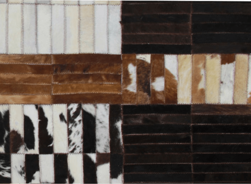 Luxusní koberec KŮŽE Typ4, patchwork, 201x300 cm